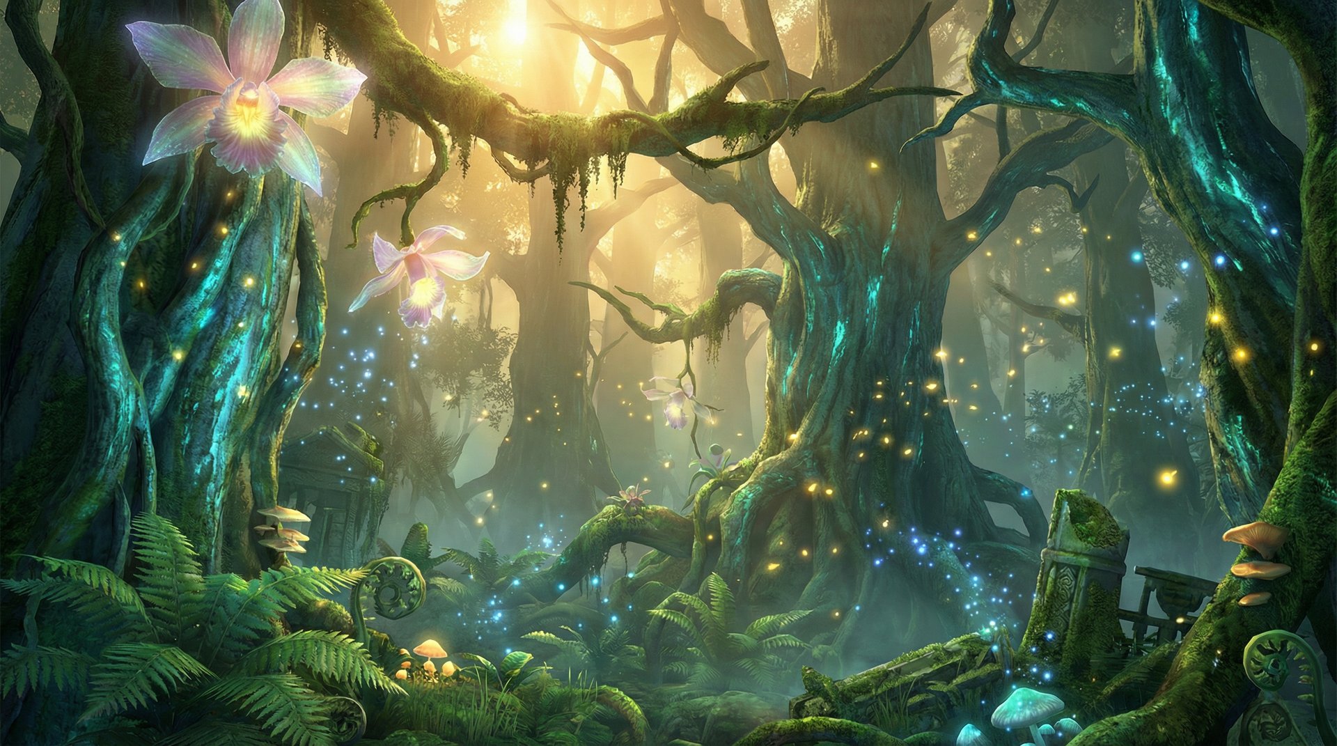 幼女漫画天山雪岭云杉探秘植物视频